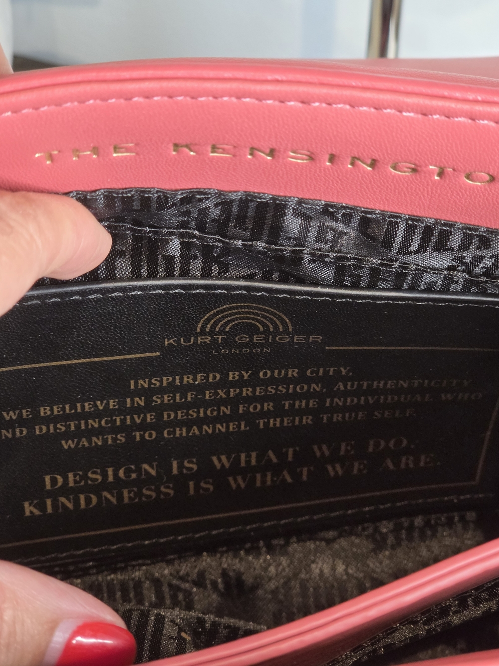 Kurt Geiger Kensington Drench Leather Shoulder Bag - Picture 13 of 14